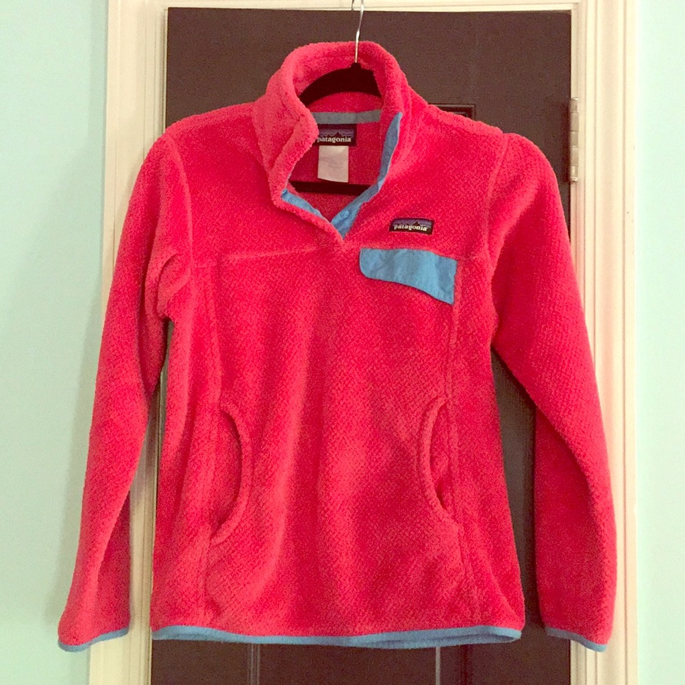 Coral Patagonia Re-tool Fleece Pullover